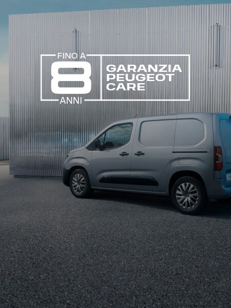 PEUGEOT E-Partner and PEUGEOT CARE logo